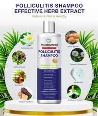 PHARMBANNER closeup label highlighting ingredients and clear usage info