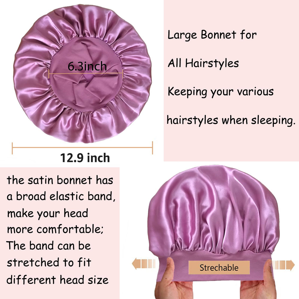 PHILIGHTS size comparison showing bonnet accommodating large hair volume