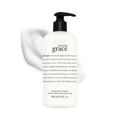 philosophy bottle front packaging showing label and benefit of softening