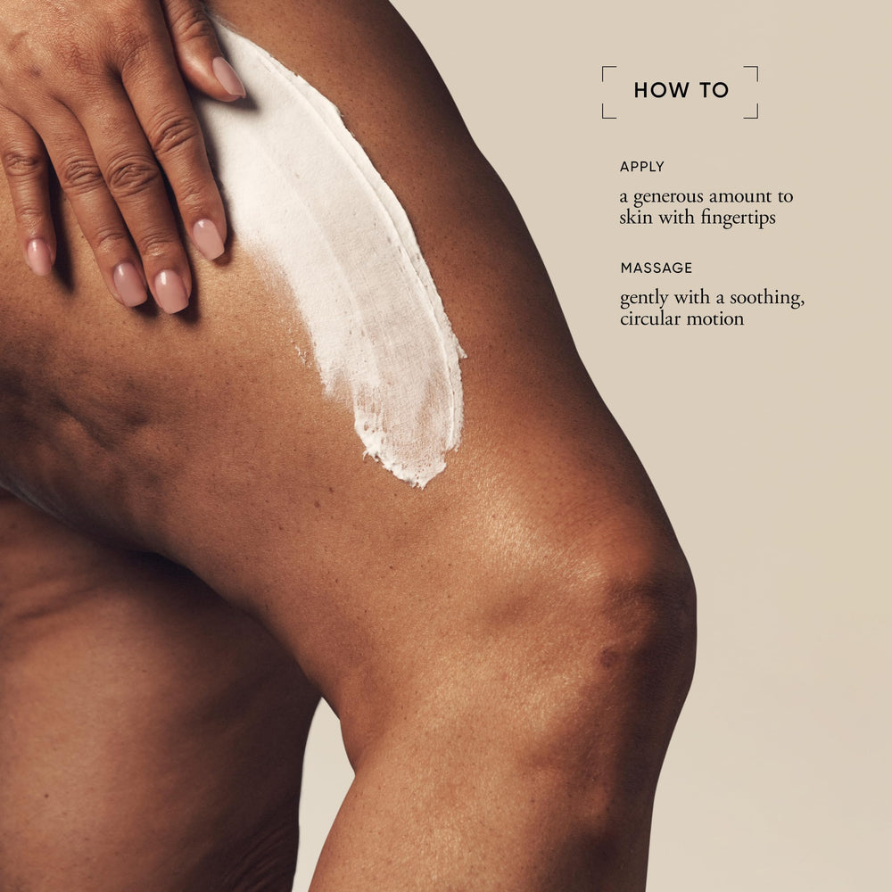 philosophy Amazing Grace applied to forearm demonstrating smooth, non-greasy hydration benefit