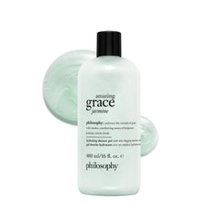 philosophy bottle front view showing label and 16 fl oz size, elegant benefit