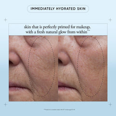 philosophy cream dollop on hand demonstrating cooling hydration and smooth finish