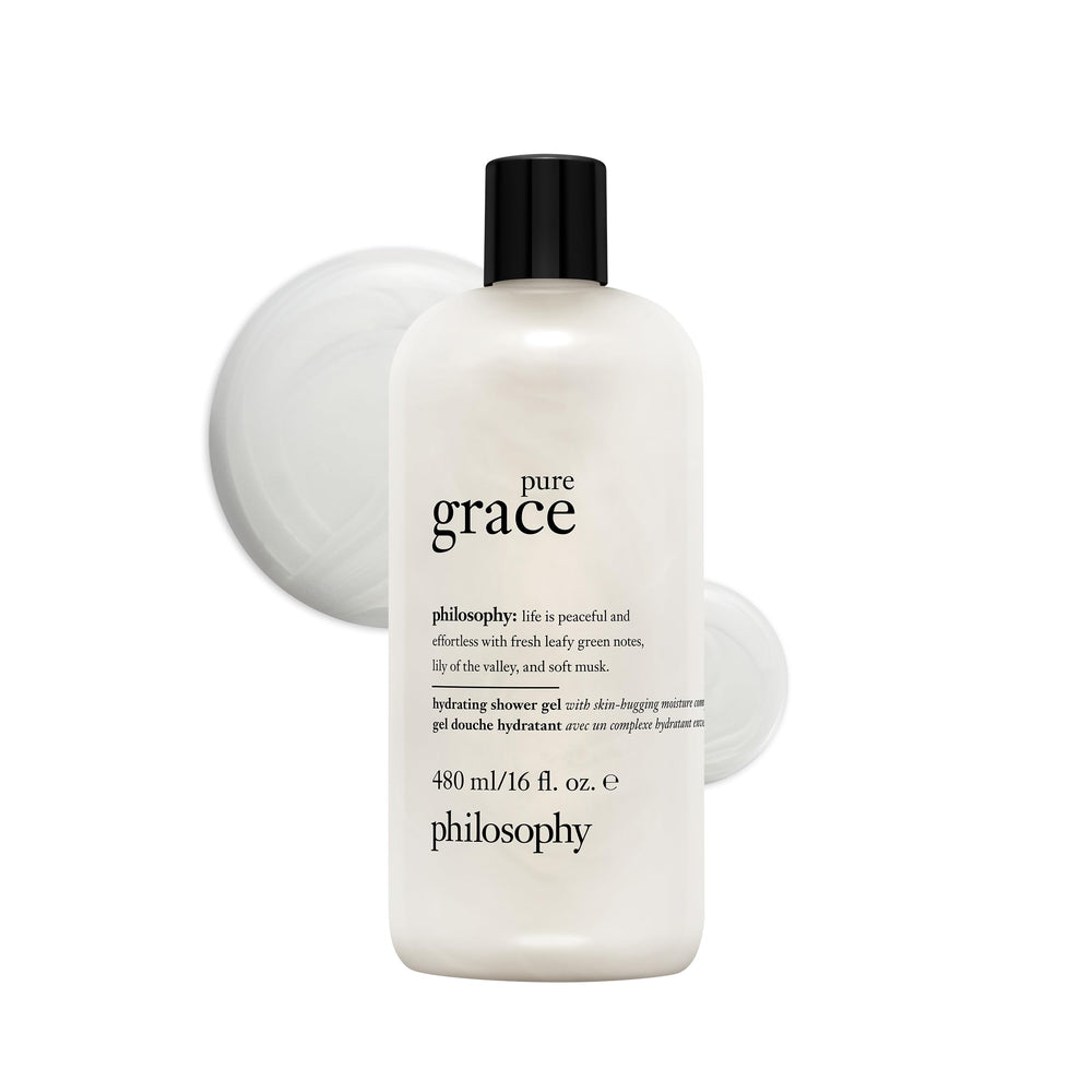 philosophy front bottle showing clean design and hydration benefits