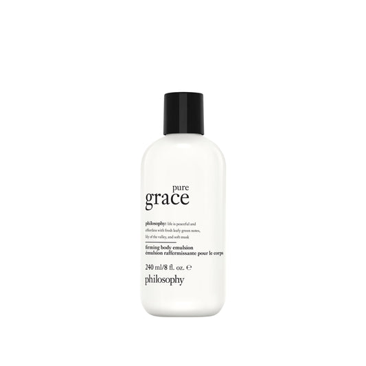 philosophy pure grace front bottle product shot showing clean packaging and hydration benefit