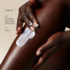 philosophy pure grace texture swatch on skin demonstrating lightweight absorbent hydration
