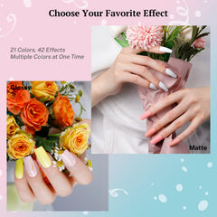 phoenixy applying polish on hand to show ease of at-home gel application