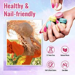 phoenixy bottle cap label close view showing brand clarity and ergonomic brush benefit