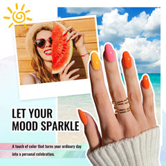 phoenixy glossy topcoat demo on nails, shows high-shine finish for salon look