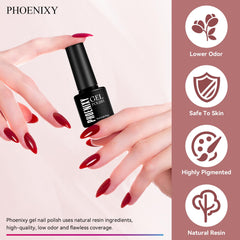 phoenixy gold glitter top coat detail adding warm sparkle accents