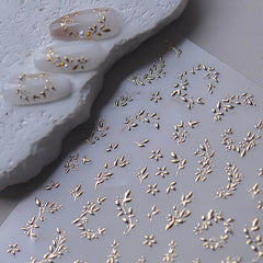 Phuryllic close-up of embossed sticker texture adding visible 3D nail dimension