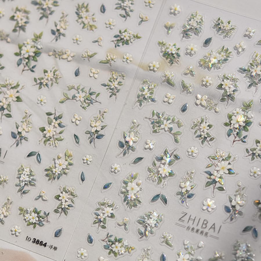 Close-up of embossed Phuryllic stickers highlighting raised texture and sparkle