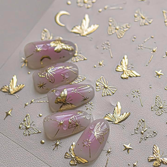 Phuryllic front packaging showing gold butterfly and star decals, quick glam