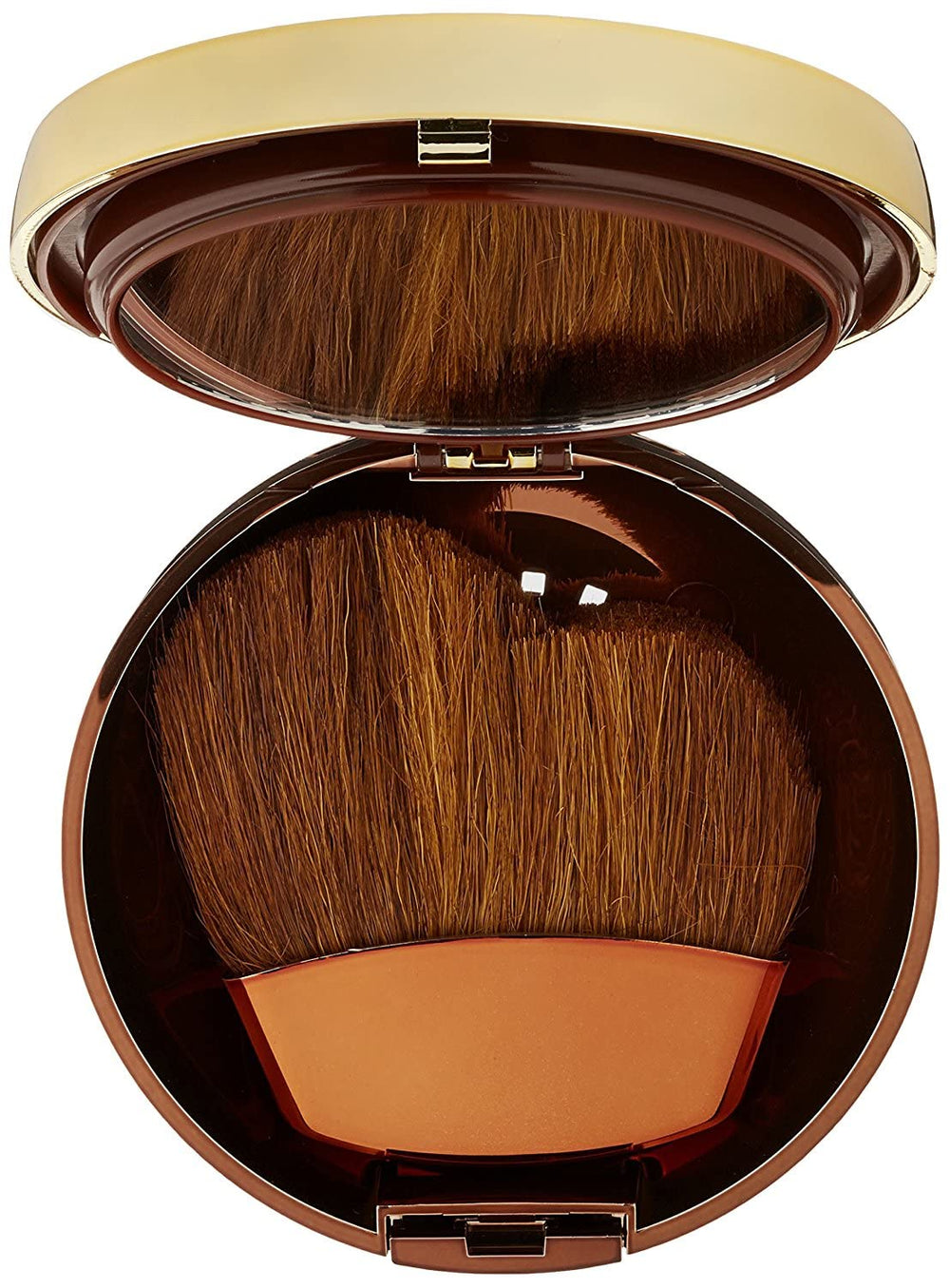 Physicians Formula Bronze Booster tucked in a makeup bag in a lifestyle scene showing travel-ready bronzing for on-the-go glow