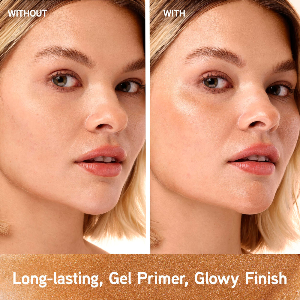 Physicians Formula primer pump dispensing gel demonstrating controlled, mess-free application