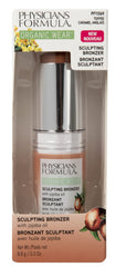 Physicians Formula bronzer stick closeup label listing botanical ingredients and benefits