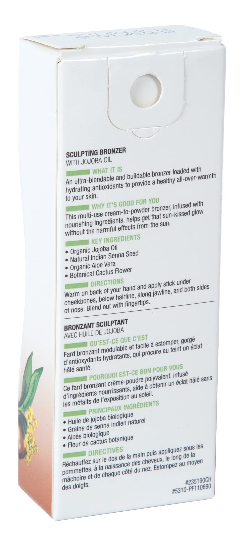 Physicians Formula bronzer stick in lifestyle scene giving a sun-kissed finish benefit