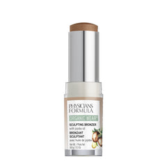Physicians Formula bronzer stick swatch on arm demonstrating buildable color payoff