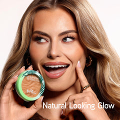 Physicians Formula texture swipe of product highlighting blendable, moisturizing finish