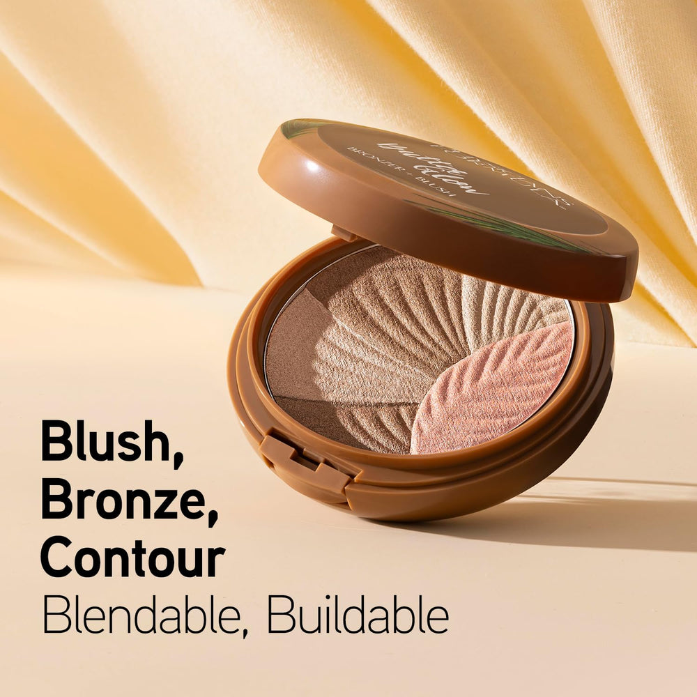 Physicians Formula bronzer close-up highlighting creamy finish and blendability