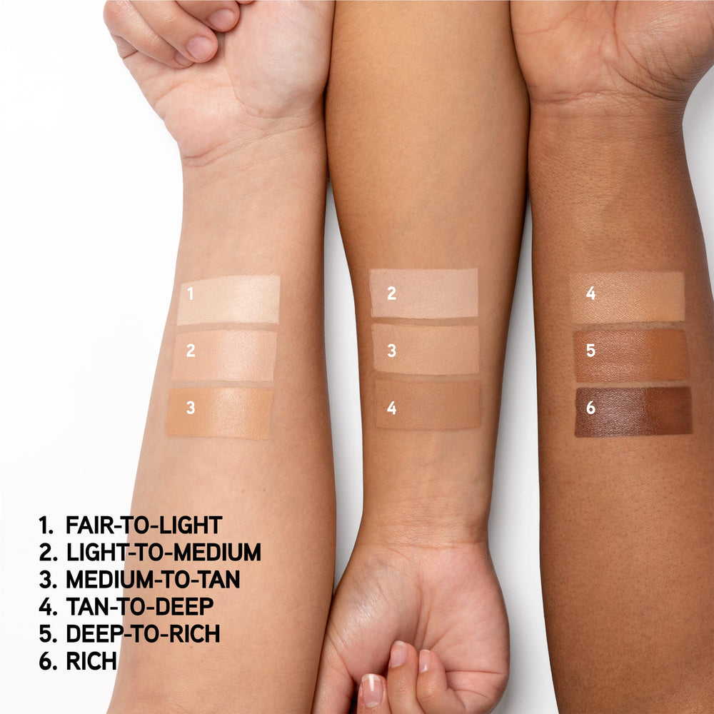 Physicians Formula creamy concealer texture close-up illustrating blendable finish