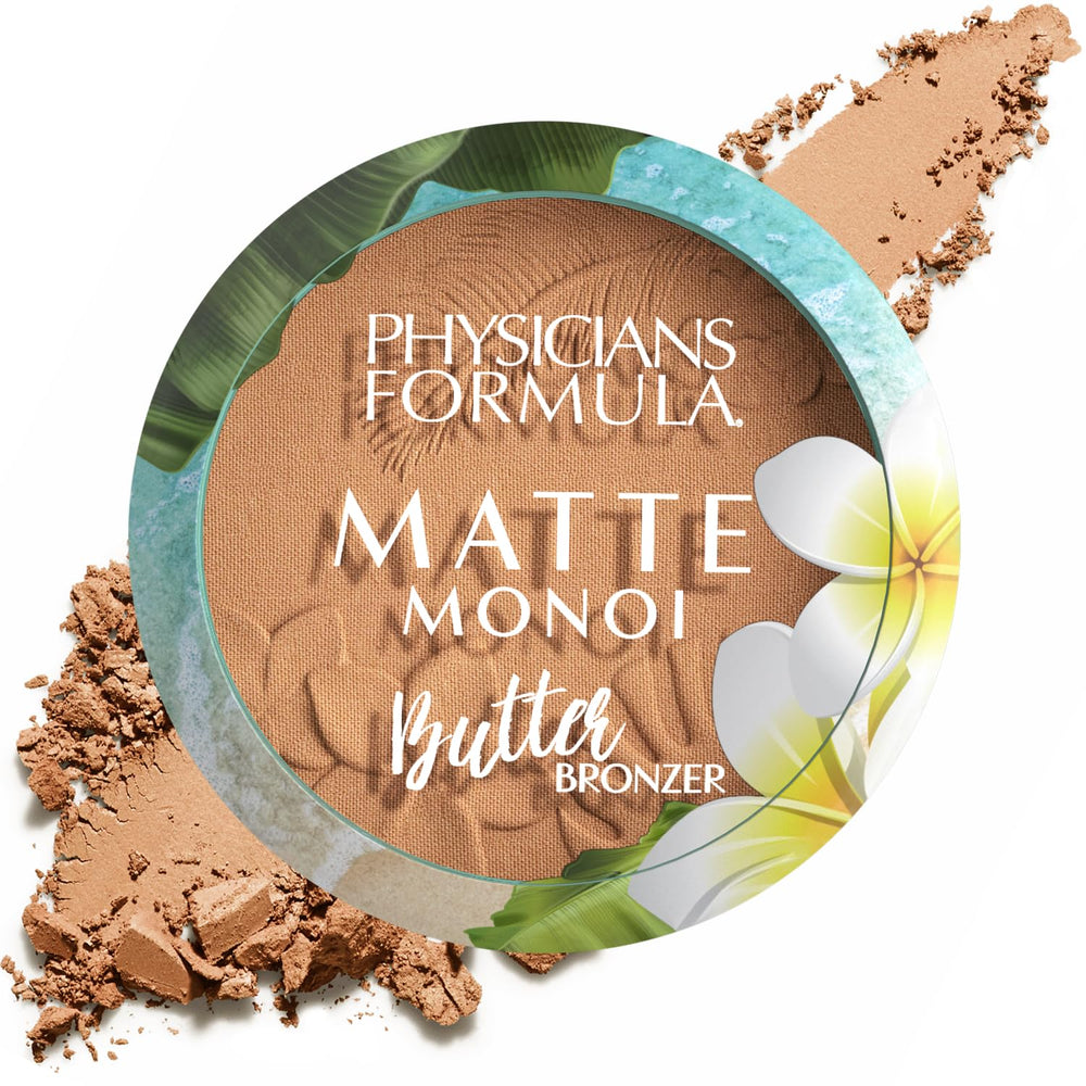 Physicians Formula compact front showing matte bronzer and sleek case for travel