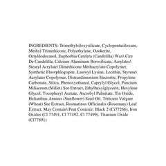 Physicians Formula ingredients label close-up highlighting botanicals and Vitamin E
