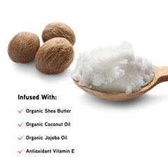Physicians Formula label close-up showing organic ingredient list