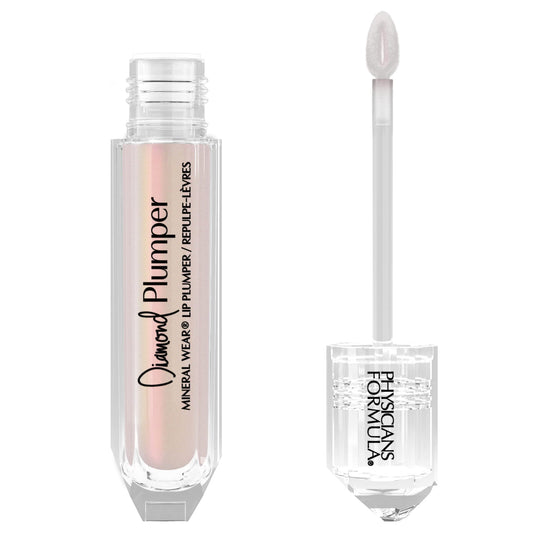 Physicians Formula front packaging showing light pink princess cut and glossy shine benefit