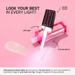 Physicians Formula gloss outdoors in natural light showing consistent color across environments