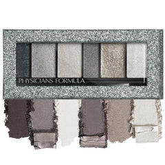 Physicians Formula front view of six-shade palette showing shimmer variety and travel-friendly size