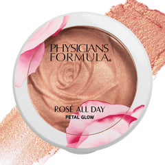 Physicians Formula compact front view showing Pink Petal Glow and fast application benefit