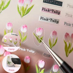 picksweet nail application in progress demonstrating easy positioning on natural nails