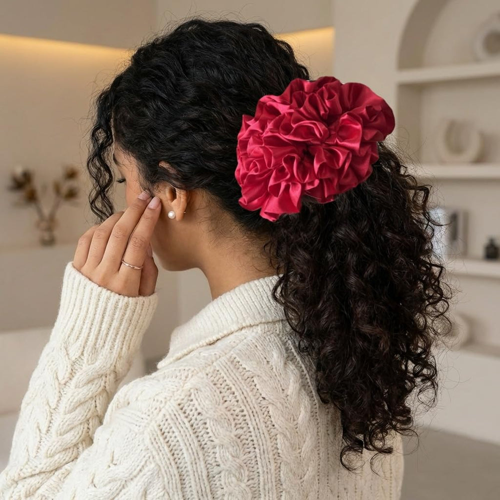 PIDOUDOU used in bun hairstyle shows fullness and secure hold benefit