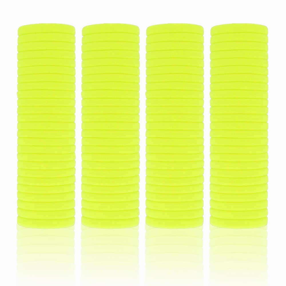 PIDOUDOU front pack of neon yellow hair ties, convenient bulk value
