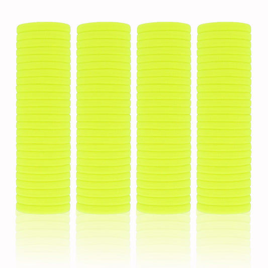 PIDOUDOU front pack of neon yellow hair ties, convenient bulk value