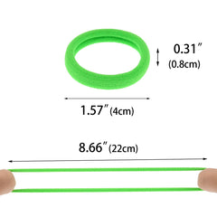 PIDOUDOU green hair ties stored in gym bag for convenient access
