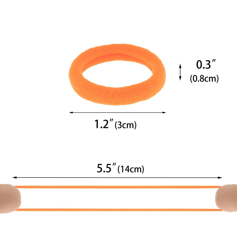 PIDOUDOU hair tie holding a small ponytail in use showing secure hold and comfortable wear benefit