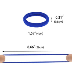 PIDOUDOU hair tie in hand demonstrating stretch and size advantage