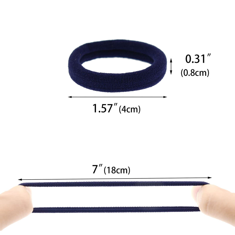 PIDOUDOU hair ties in hand for size and quantity reference