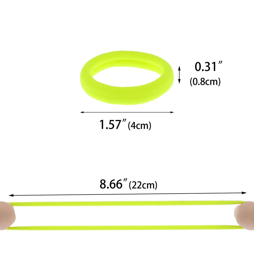PIDOUDOU hair tie in hand for size comparison, explains fit and scale