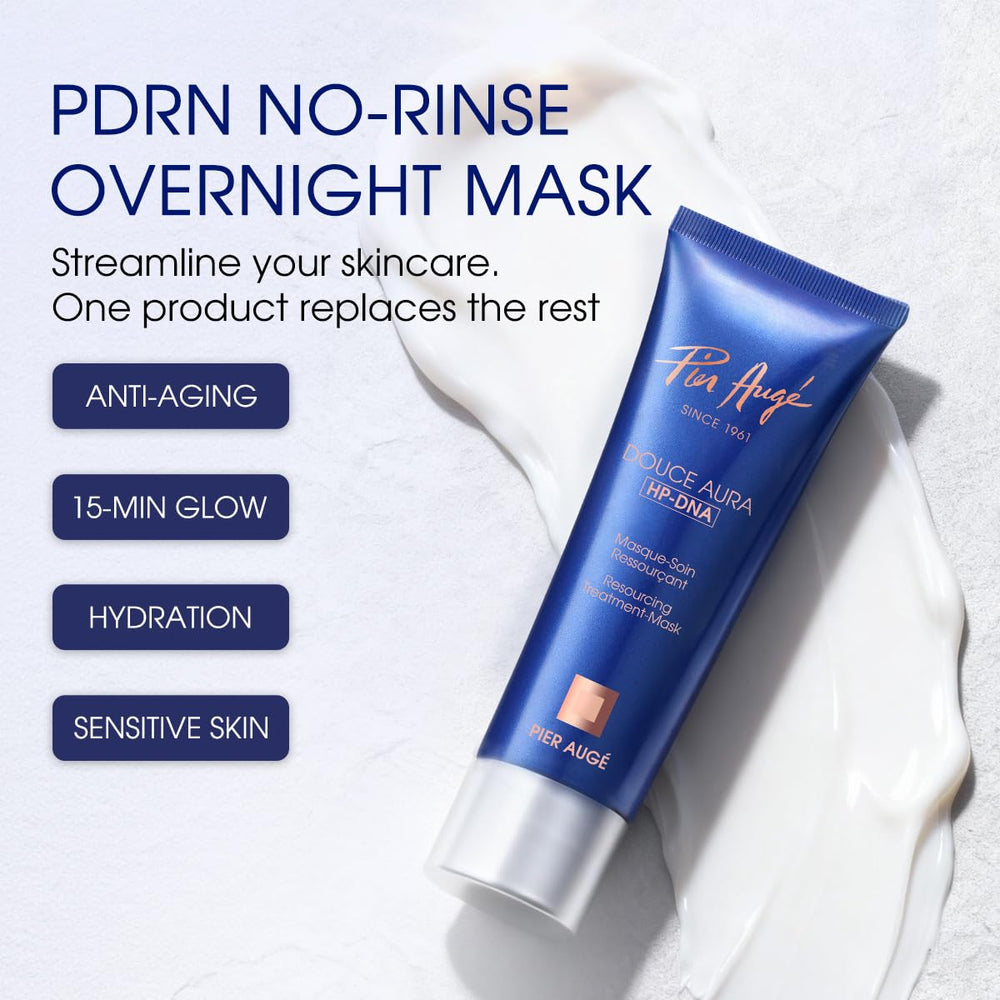 Pier Augé creamy mask texture close-up highlighting fast-absorbing feel