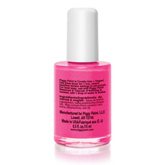 Piggy Paint brush and polish closeup showing easy application and smooth coverage