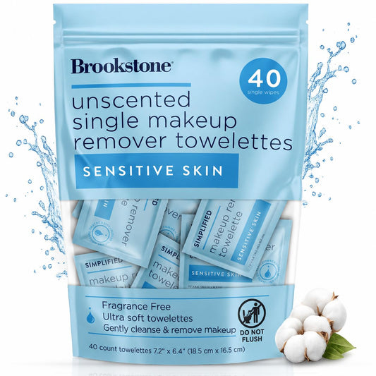 Pink Sky Brookstone front packaging showing 40 count and portability benefits