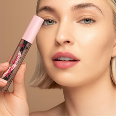 Pink Up in hand during application for easy, controlled styling