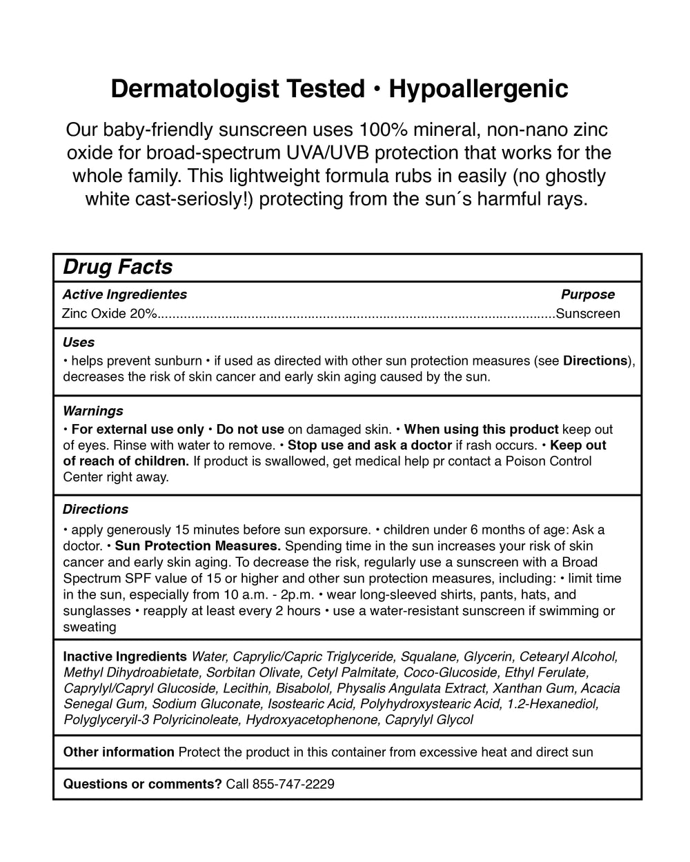 Pipette product label close-up highlighting clean ingredients and benefits