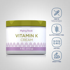 Piping Rock cream applied under eye demonstrating gentle application and reduced appearance benefit