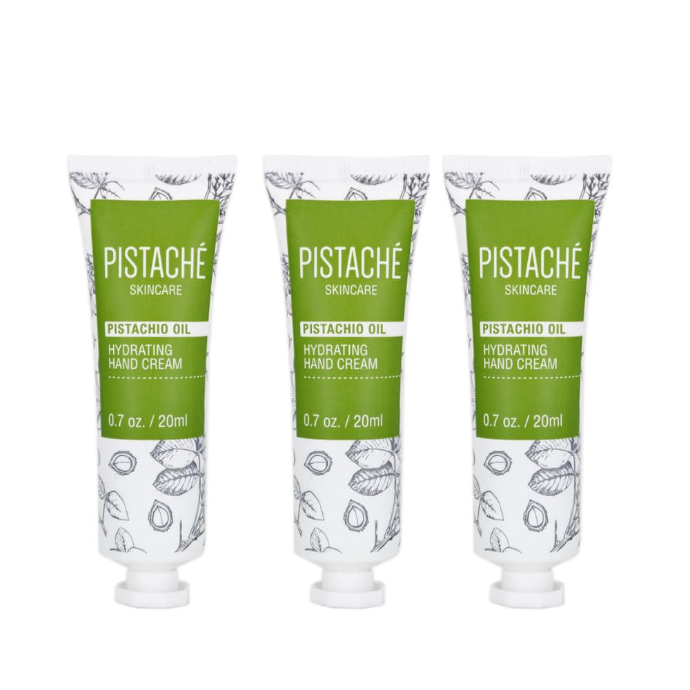 Pistaché Skincare front tube showing label and travel-friendly size benefit