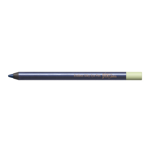 Pixi Endless Silky Eye Pen front packaging showcasing sleek pencil and BlackBlue shade benefit