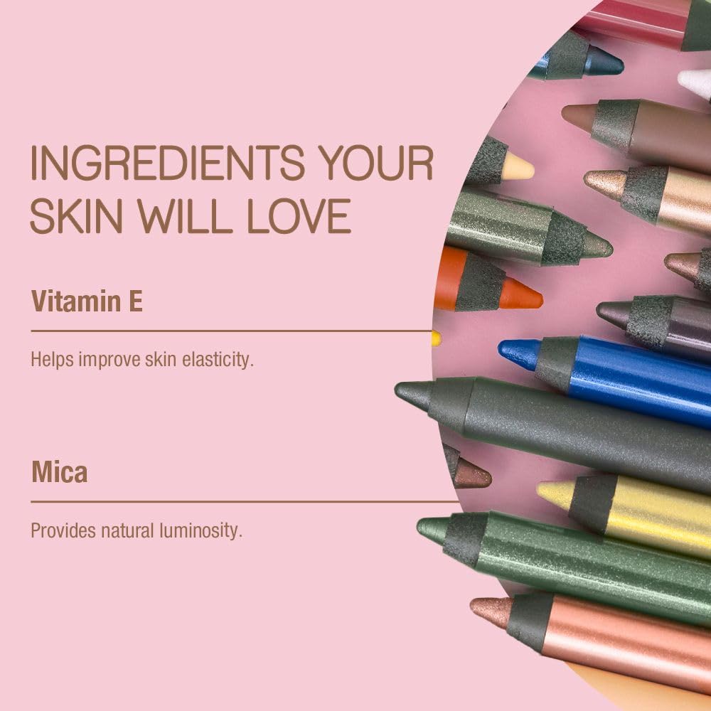 Pixi Endless Silky Eye Pen styled on model demonstrating long-wear navy-black pop benefit