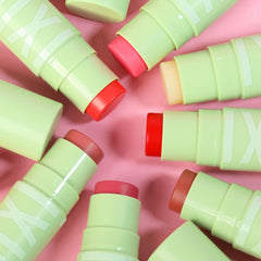 Pixi +Hydra LipTreat ingredient visual showing hyaluronic acid and butters for nourishing benefits
